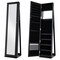 Freestanding Jewelry Cabinet with Full-Length Mirror and Storage Ideal for Rings Necklaces and Earrings